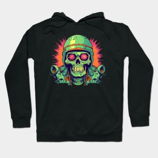 Cyberpunk Soldier Sci-Fi Skull Hoodie